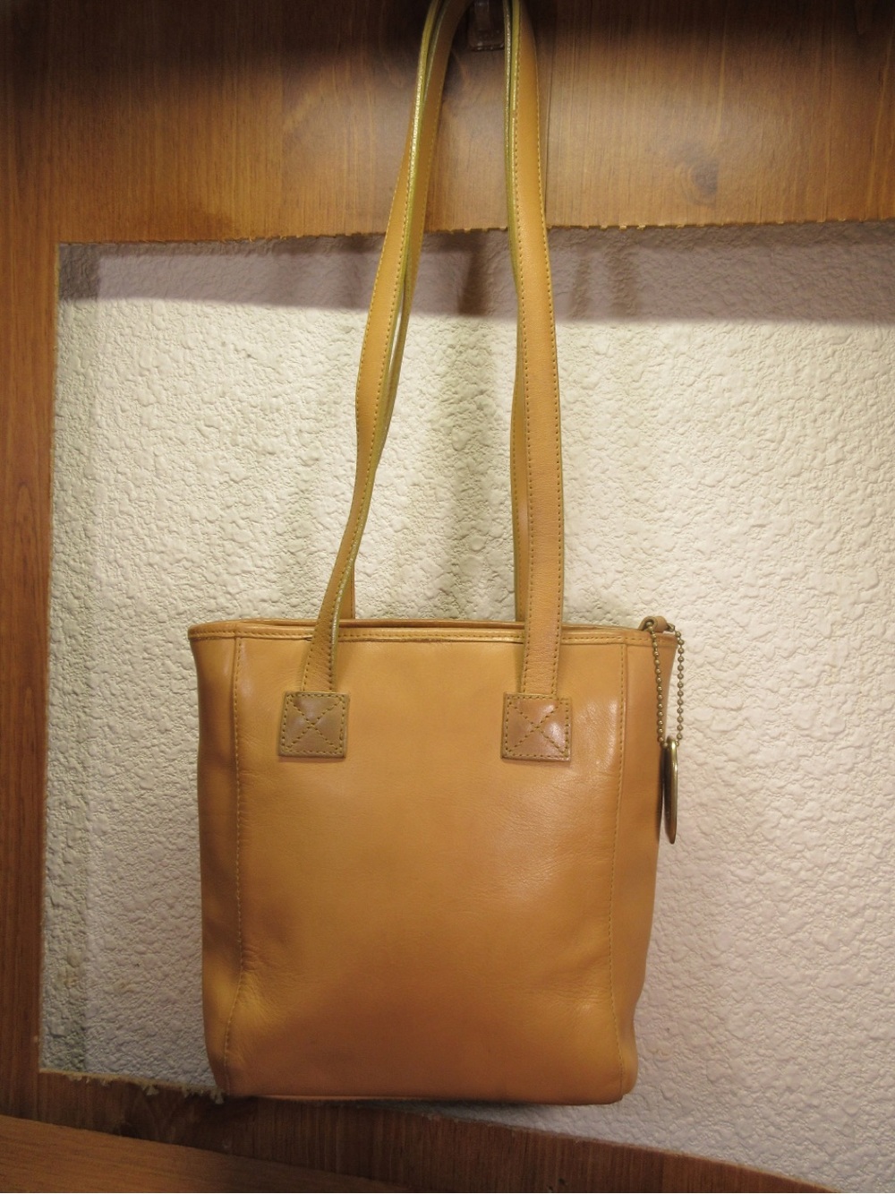 Nine West Tan Leather Shoulder Tote